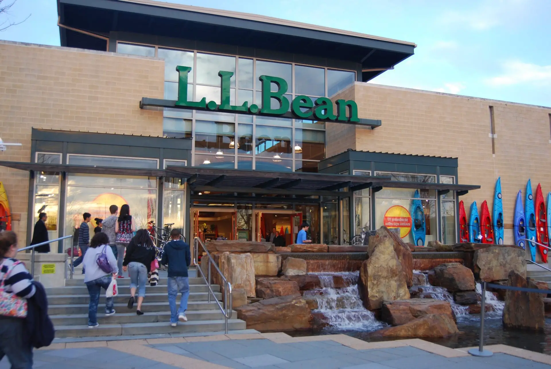 LL Bean Building Outdoor Adventure Center?