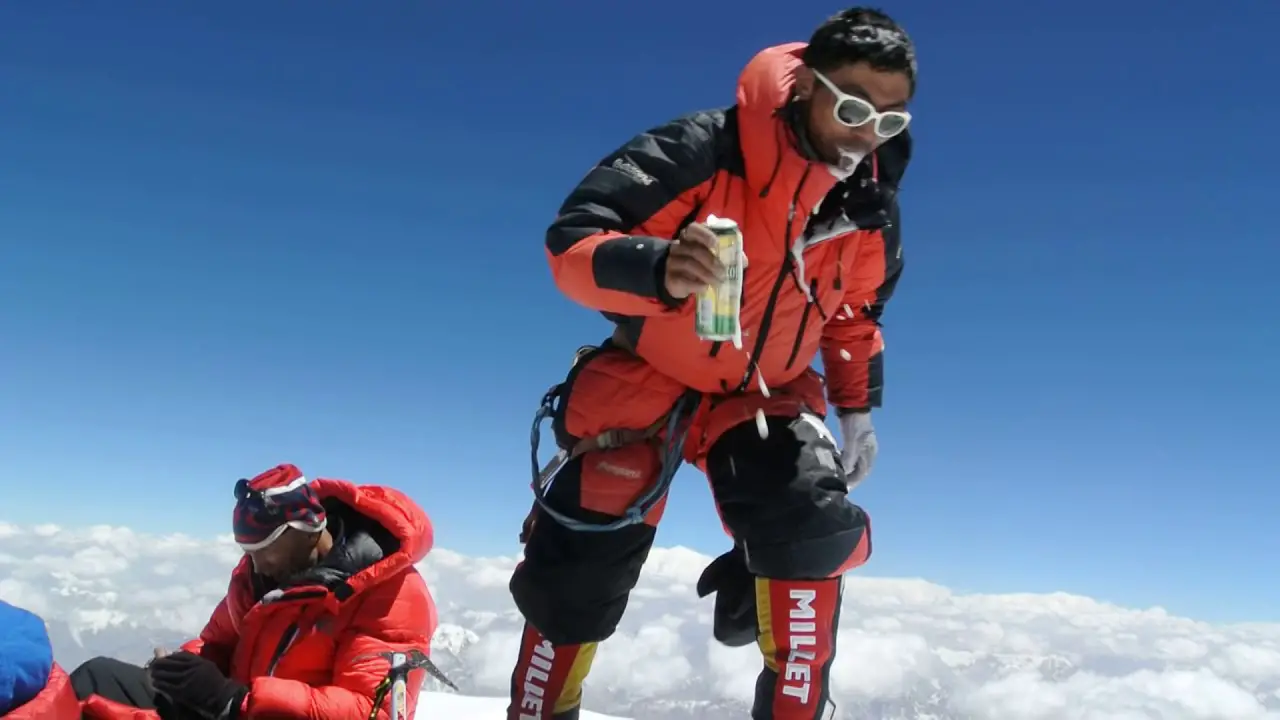 Beer on K2 summit