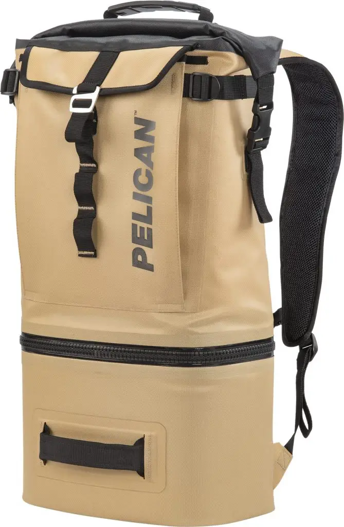 pelican soft backpack cooler tan